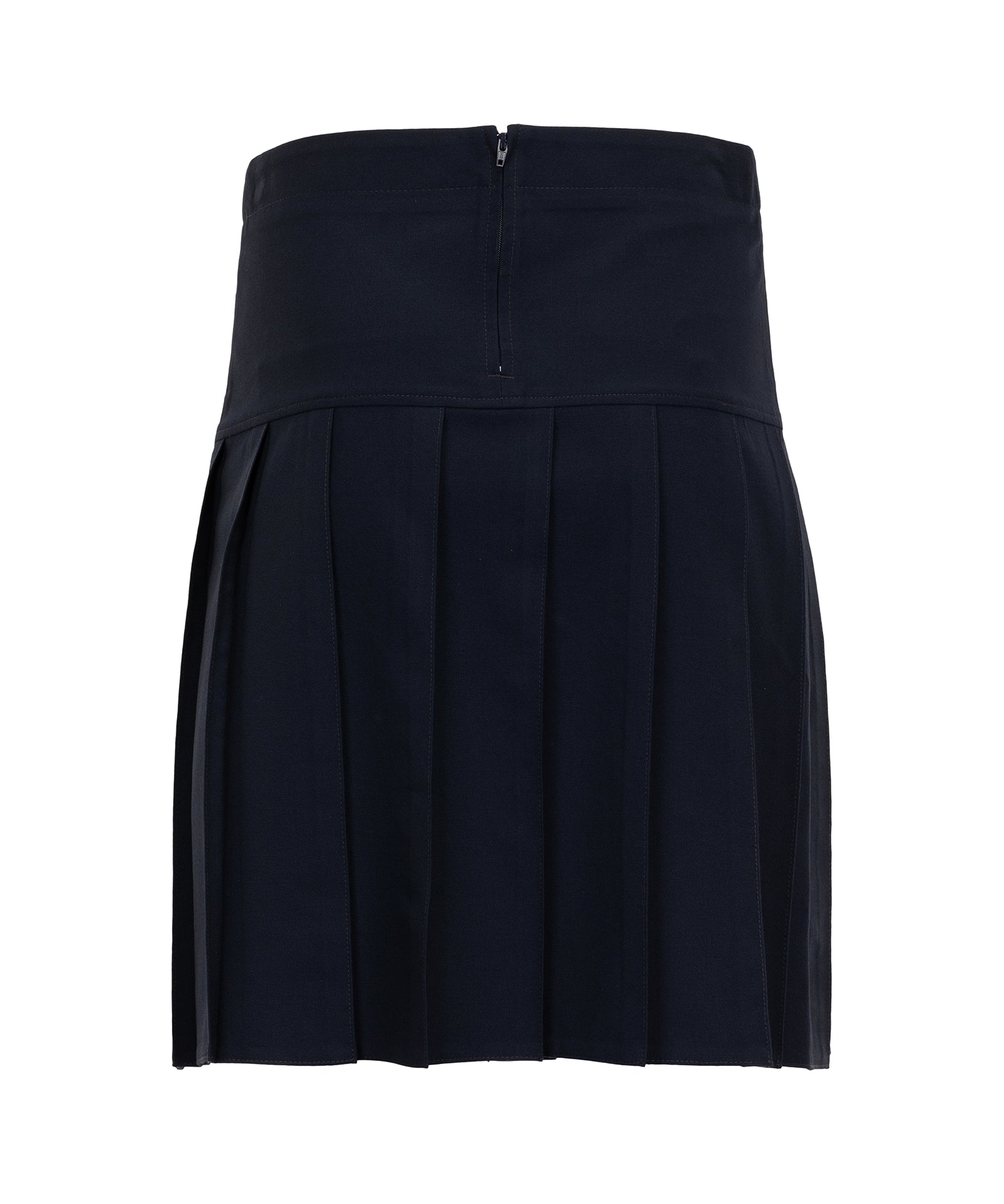 SSK504 Senior Girls Skirt Pleated Deep Waistband New Navy Winterbottom s Schoolwear