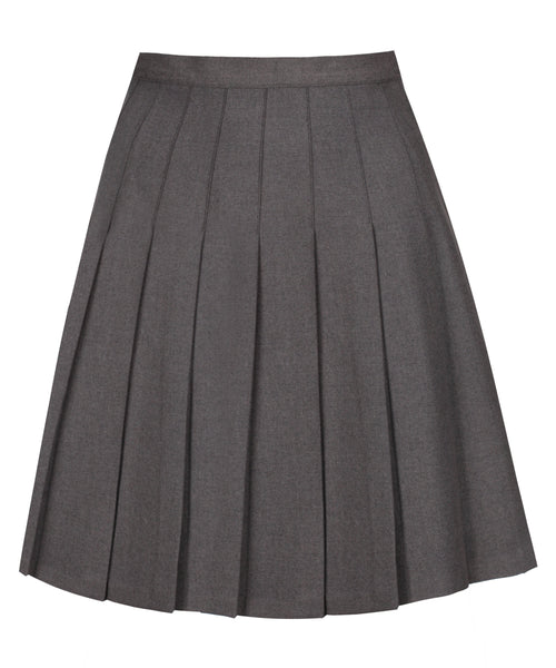 SSK308 Senior Girls Stitch Down Knife Pleat Skirt - Grey – Winterbottom ...