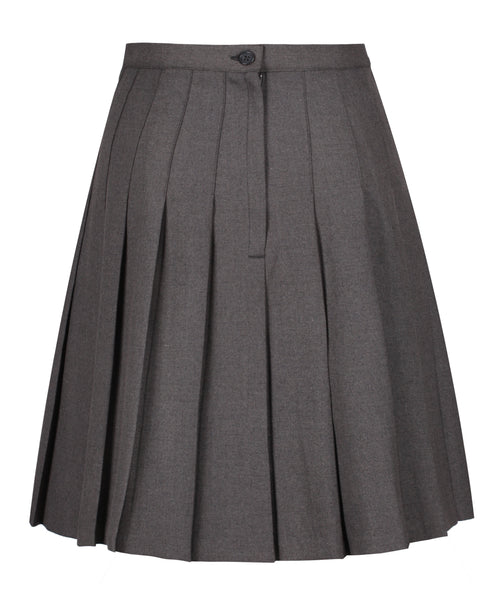 SSK308 Senior Girls Stitch Down Knife Pleat Skirt - Grey – Winterbottom ...