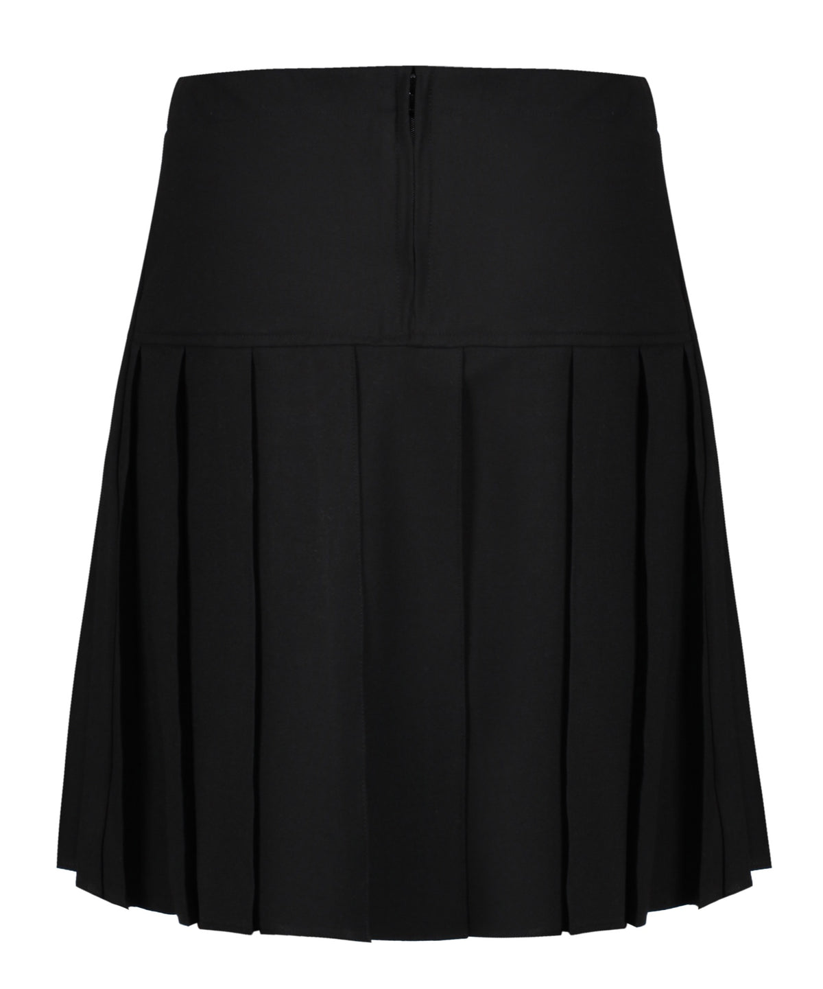 SSK504 Senior Girls Skirt - Pleated Deep Waistband - Black ...