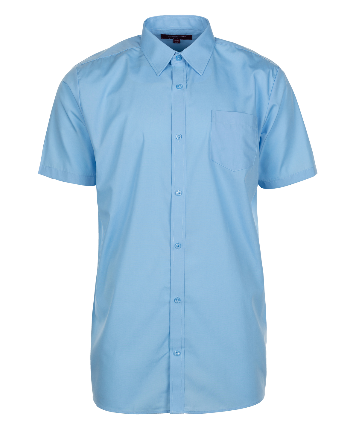 TPS211 Boys Short Sleeve Non-Iron Shirt - Regular Fit - Blue - Twin Pa ...